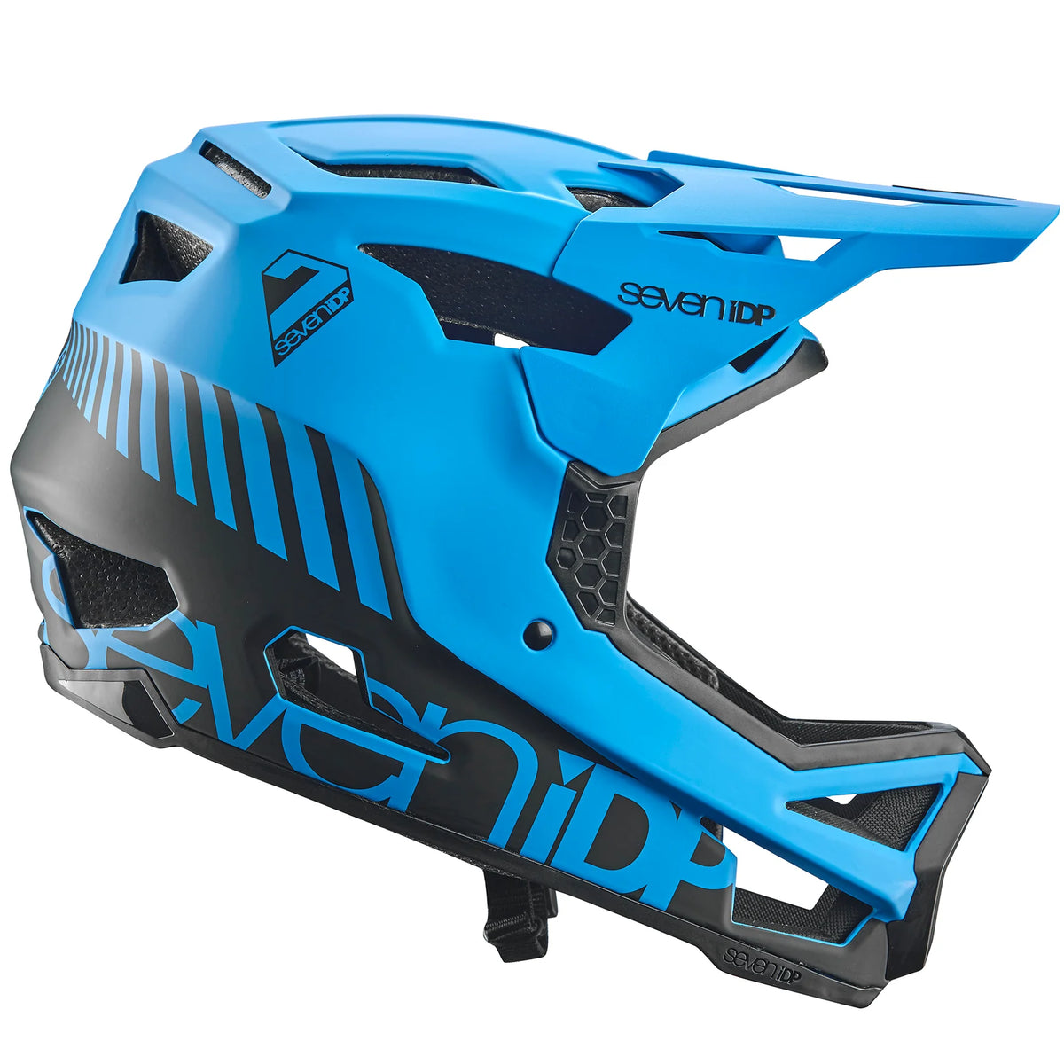 7 iDP Project 23 Fiberglass Full Face Helmet - Blue-Black - Blem