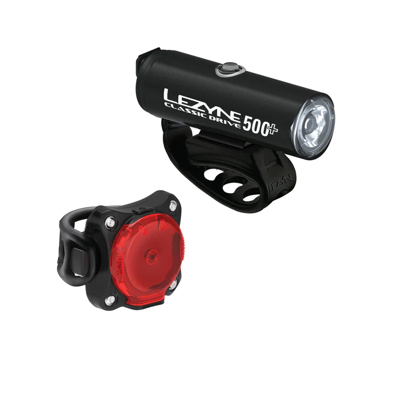 Lezyne Classic Drive 500+ / Zecto Drive 200+ Light Set