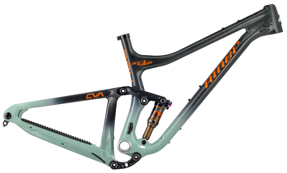 Niner RKT 9 RDO MTB Frame - Fox Factory - Avalanche Grey-Orange - 2026