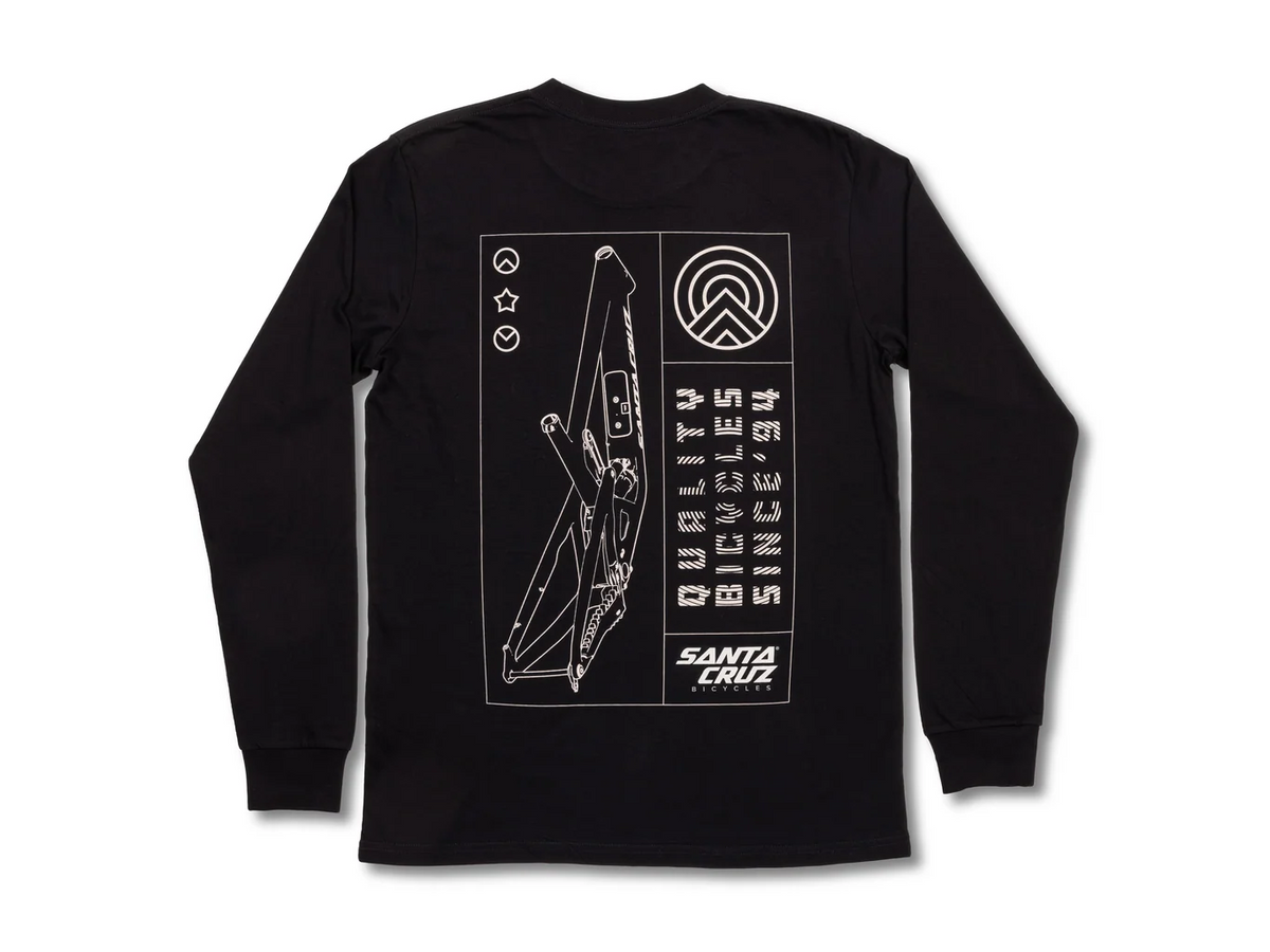 Santa Cruz Framed Long Sleeve Tee - Black