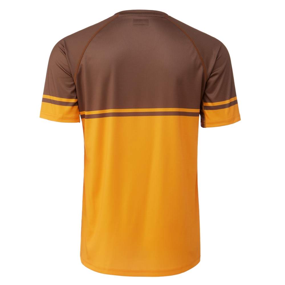 Yeti Longhorn Short Seeve MTB Jersey - Sepia Pinstripe