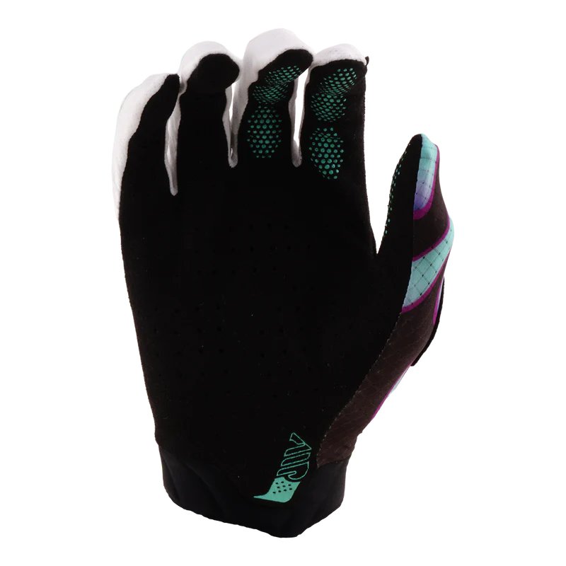 Troy Lee Designs Air MTB Glove - Youth - Overspray - Black-Real Teal