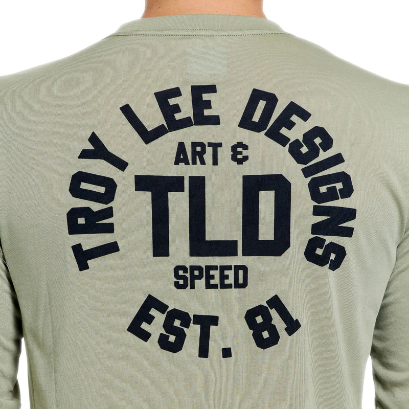 Troy Lee Designs Skyline Long Sleeve Ride Tee - Stamps - Sage