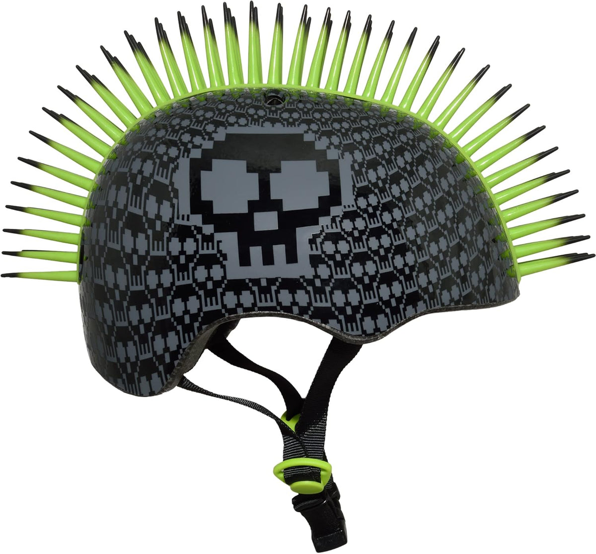 C.Preme Raskullz Bone Block Mohawk Child Helmet - Black-Green