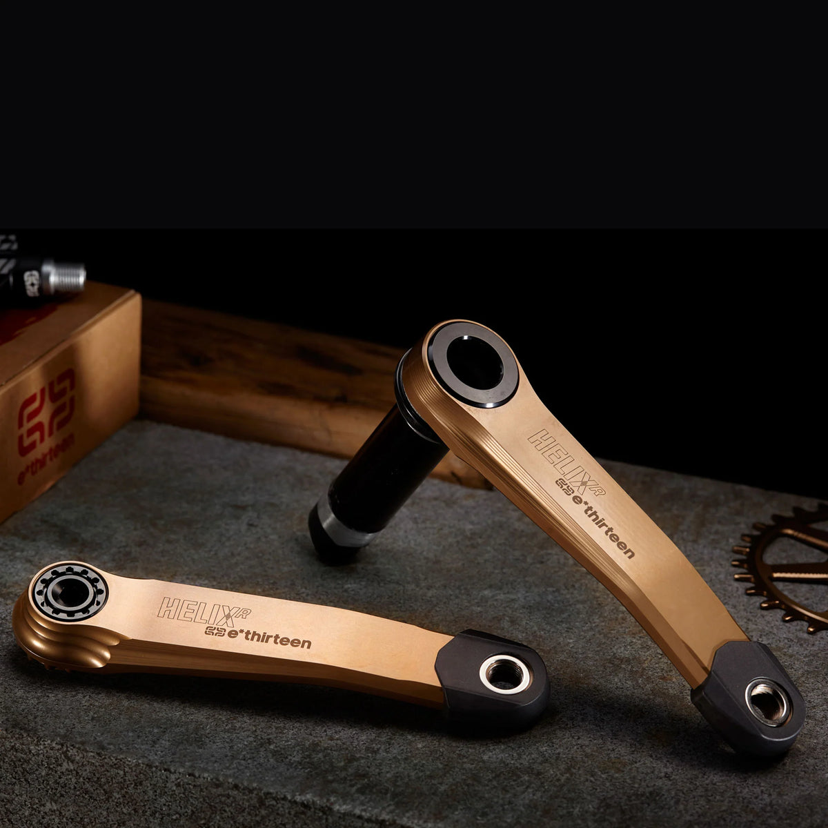 E Thirteen Helix Race Alloy Crank Arms - Bronze