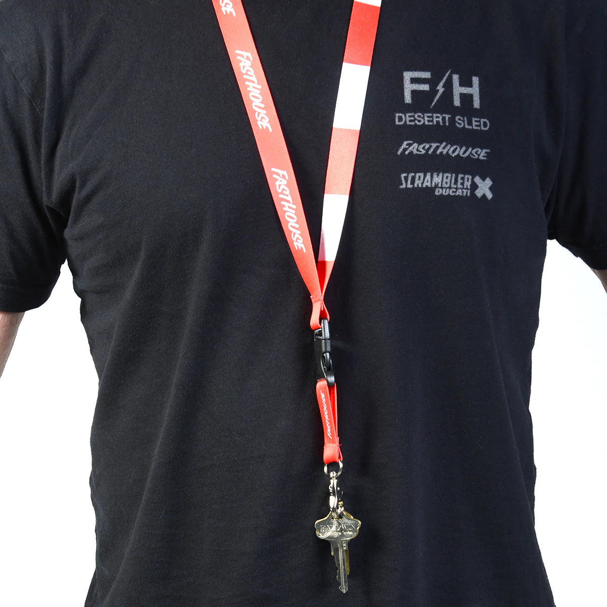 Fasthouse Division Lanyard - Red
