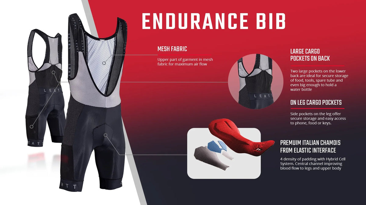 Leatt Endurance 5.0 MTB Bib - Black