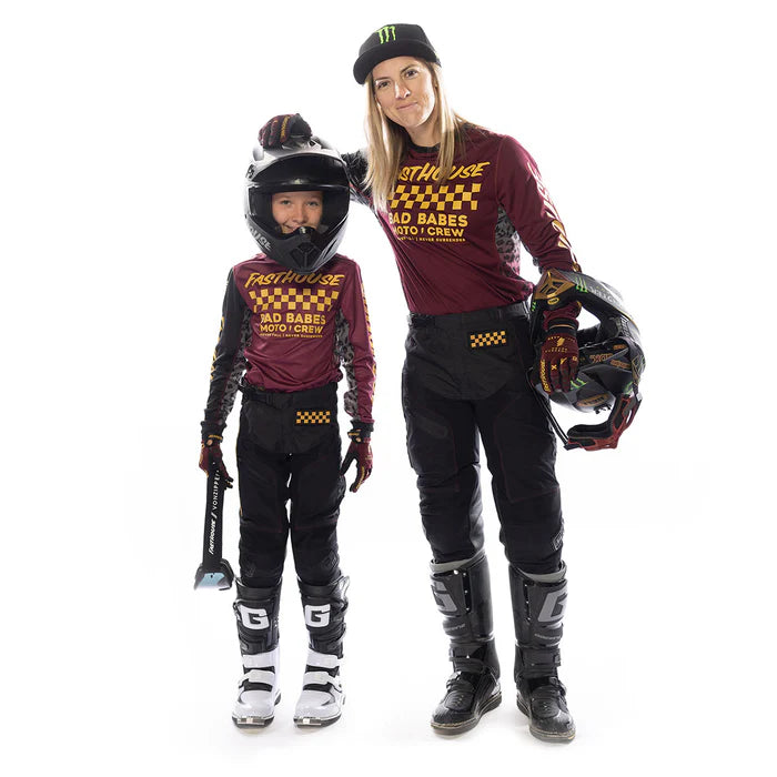 Fasthouse Grindhouse Golden Crew Jersey - Girls - Maroon