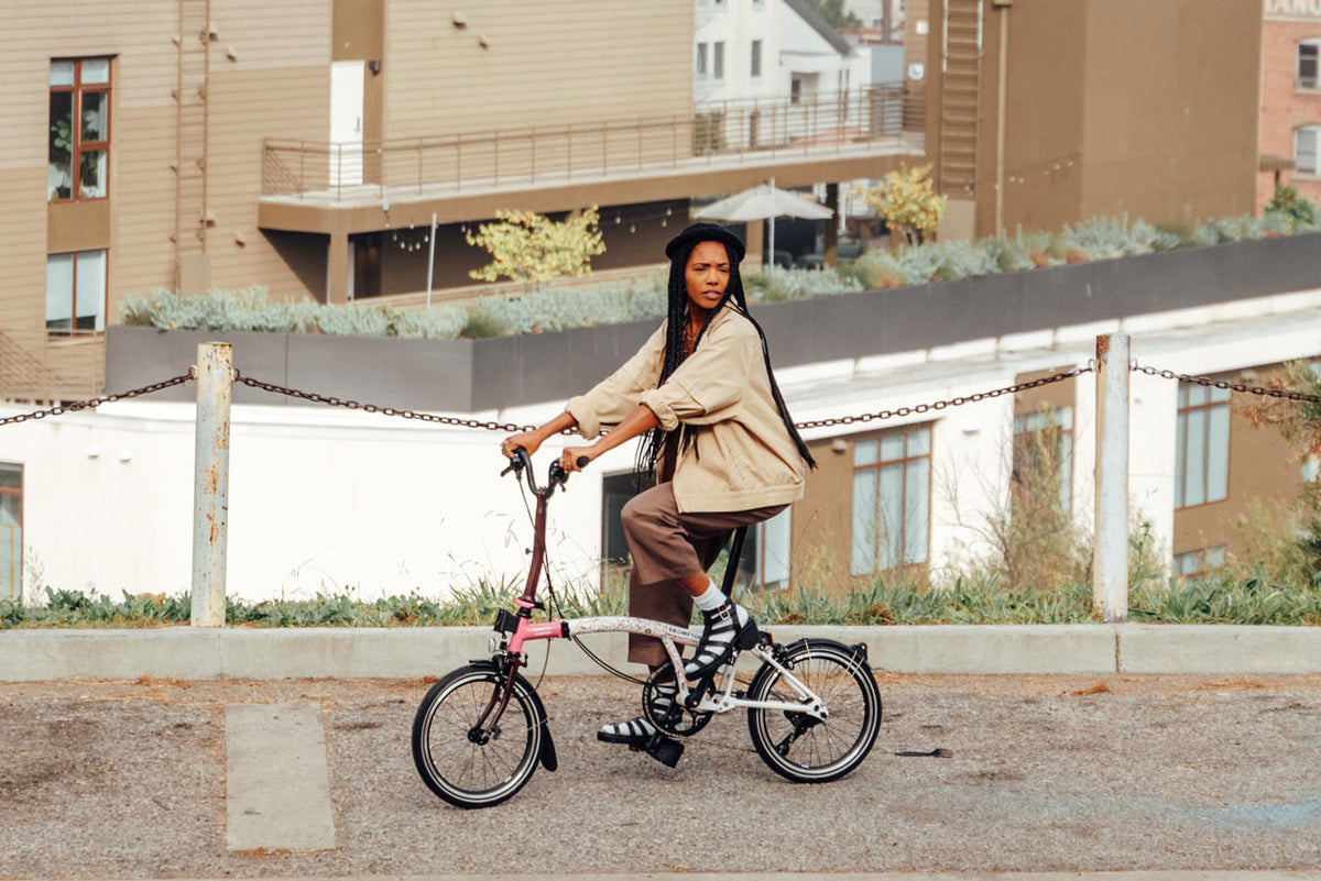 Brompton X Shantell Martin P Line 4-Speed - Gloss White