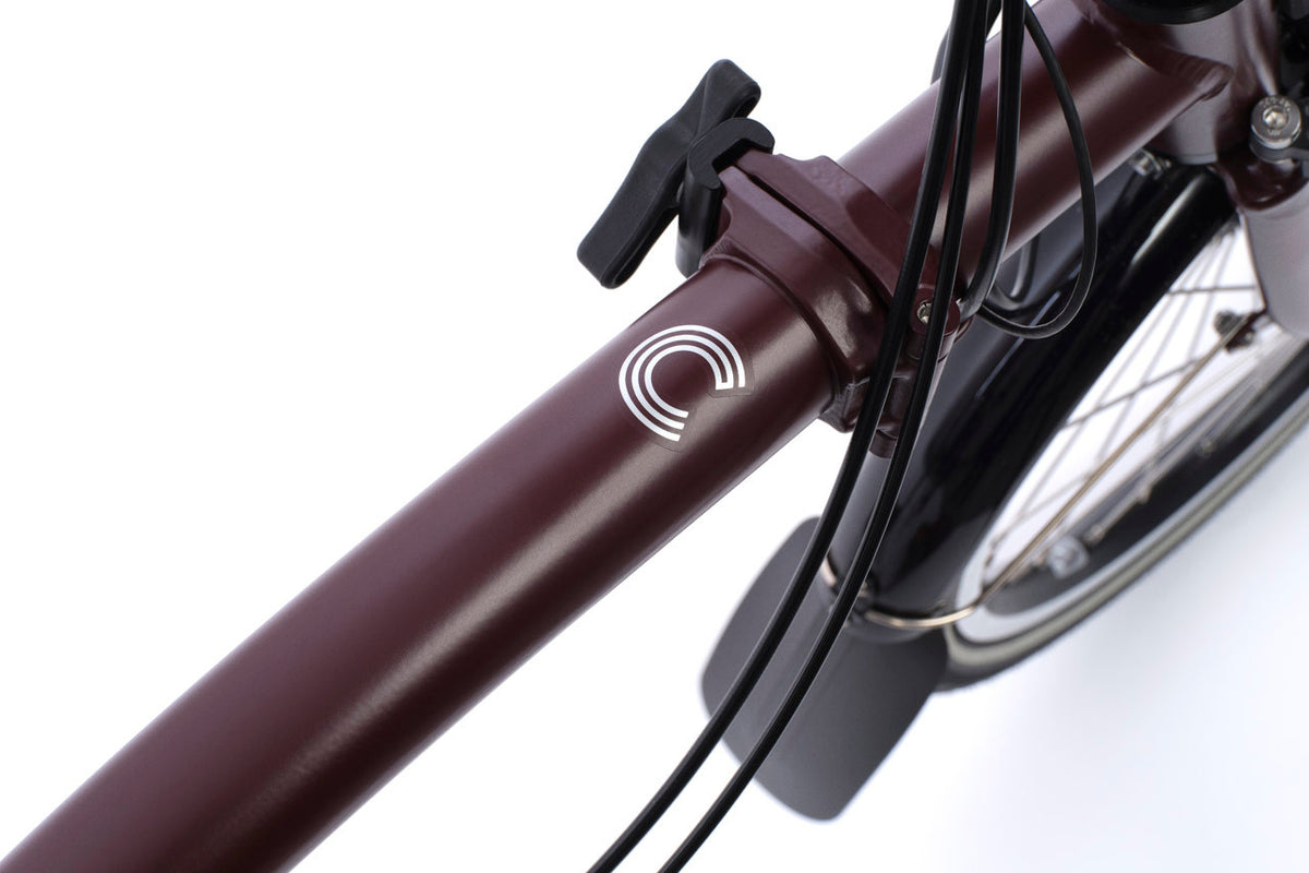Brompton Electric C Line 4-Speed - Plum Red