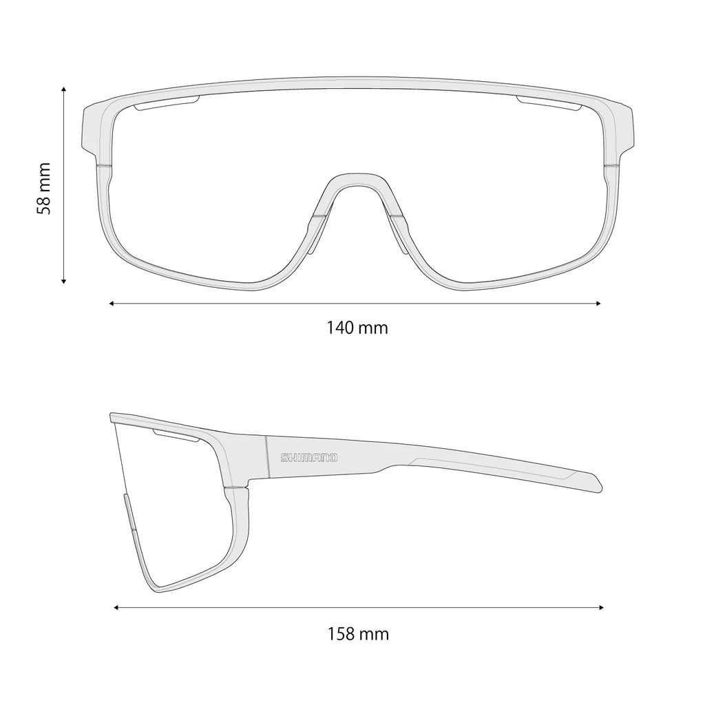 Shimano Pulsar RS Sunglasses - Off Road Lens - Matte Black