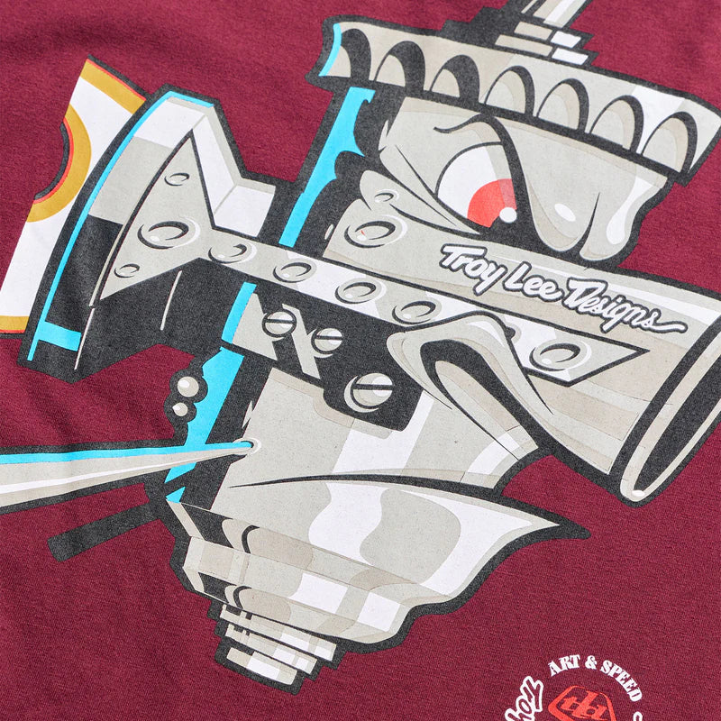 Troy Lee Designs Carb Long Sleeve Tee - Sangria