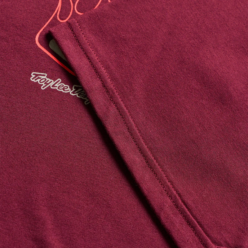 Troy Lee Designs Flame2 Short Sleeve Tee - Sangria