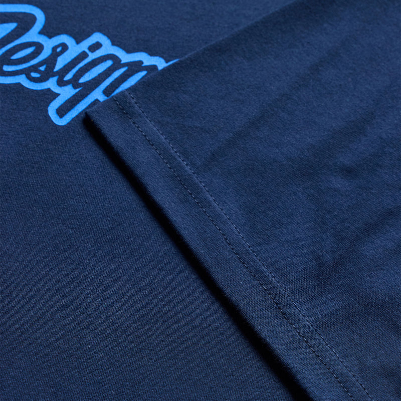 Troy Lee Designs Signature Short Sleeve Tee - Navy-Aero Blue