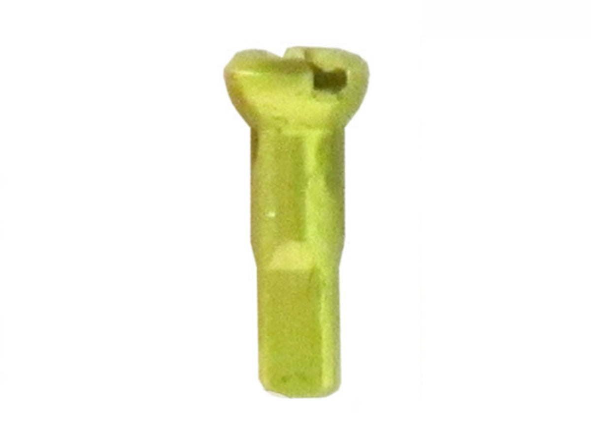 Sapim Aluminum Polyax 14g Nipple - Lime Green