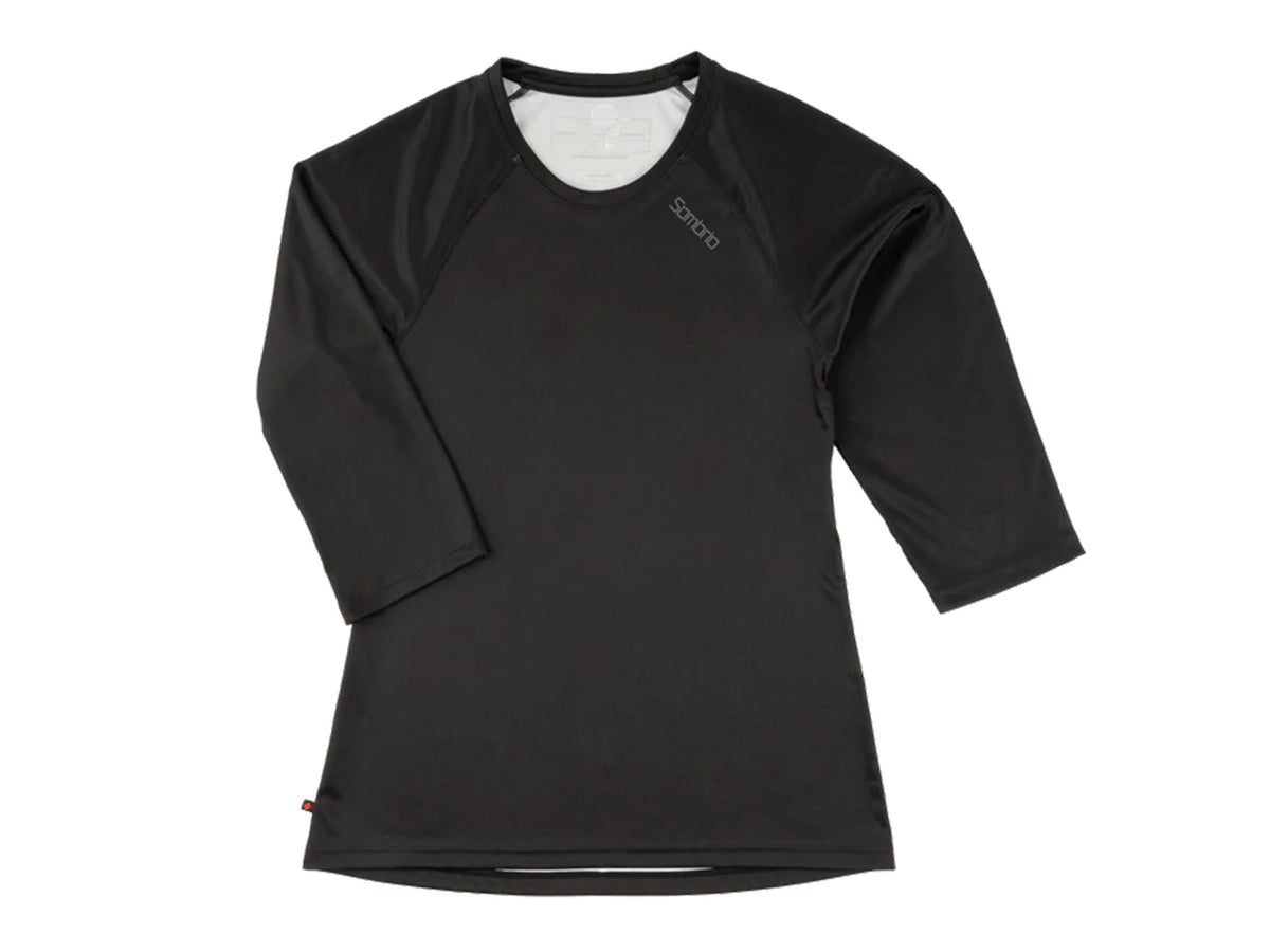 Sombrio Spruce 2 3/4 Sleeve MTB Jersey - Womens - Black