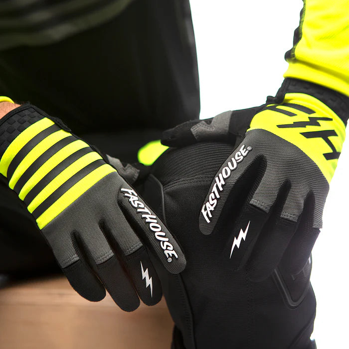 Fasthouse Speed Style Omega Glove - Youth - High Viz-Gray