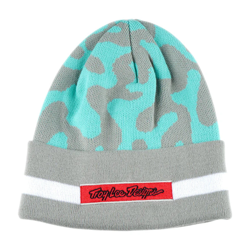 Troy Lee Designs Flow Camo Beanie - Sage-Teal