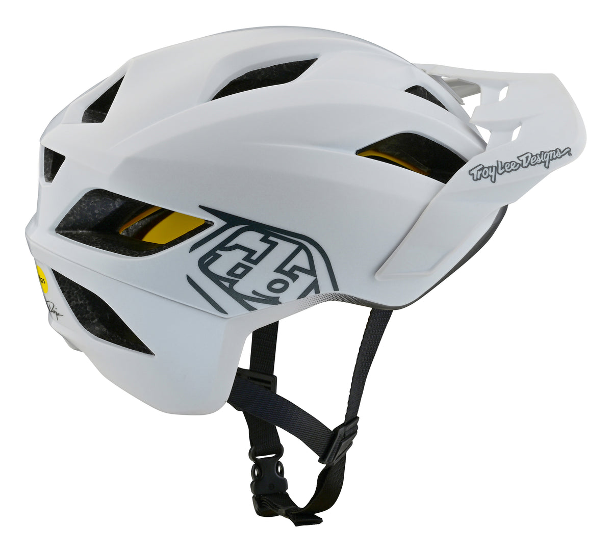 Troy Lee Designs Flowline MTB Helmet with MIPS - Youth - Point - White