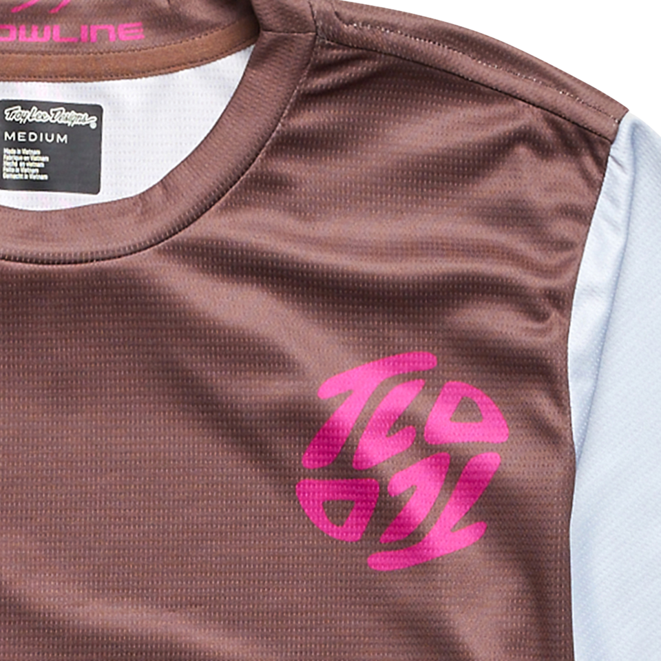 Troy Lee Designs Flowline Short Sleeve MTB Jersey - Youth - Flipped - Chocolate