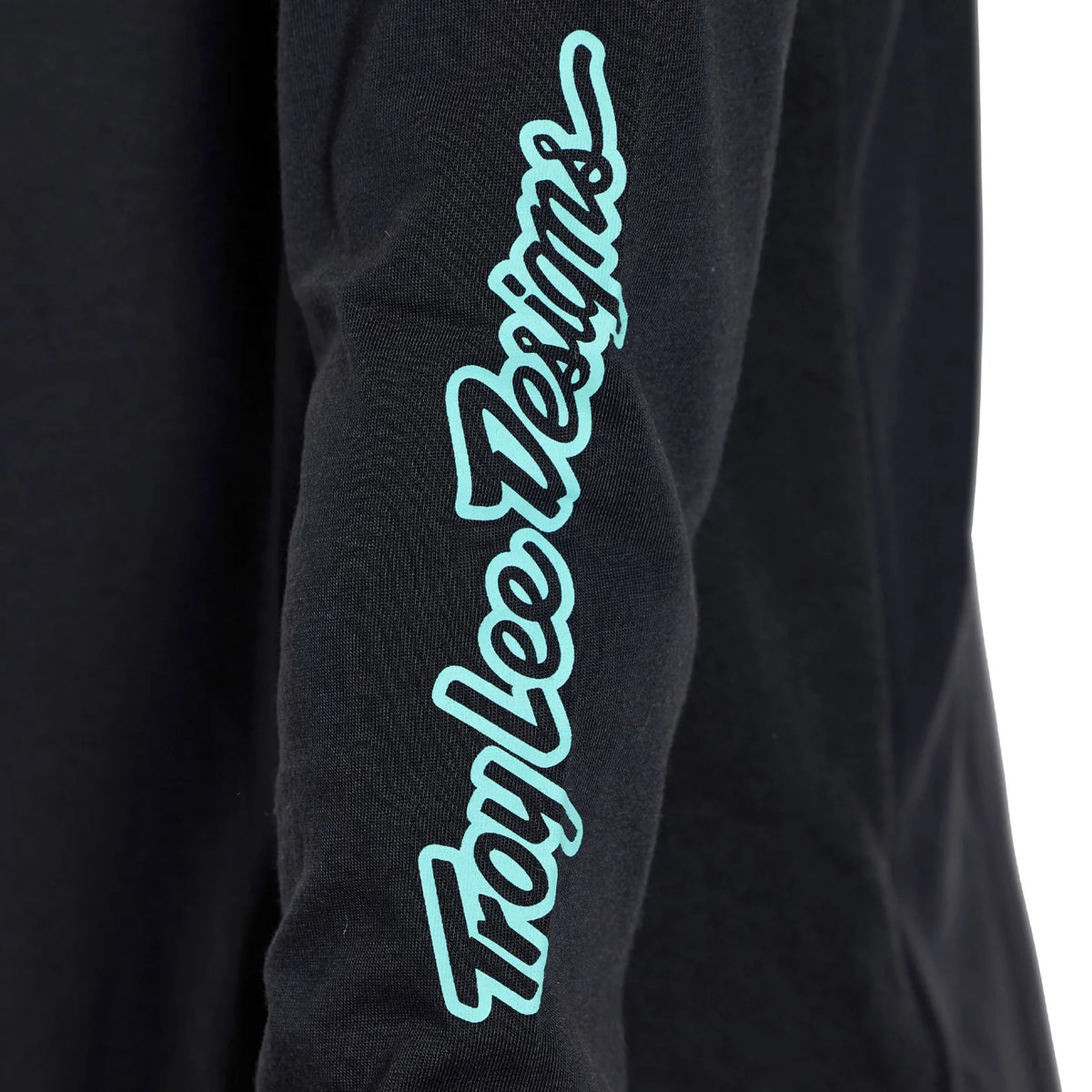 Troy Lee Designs Skyline Long Sleeve Ride Tee - Youth - Signature - Black-Real Teal
