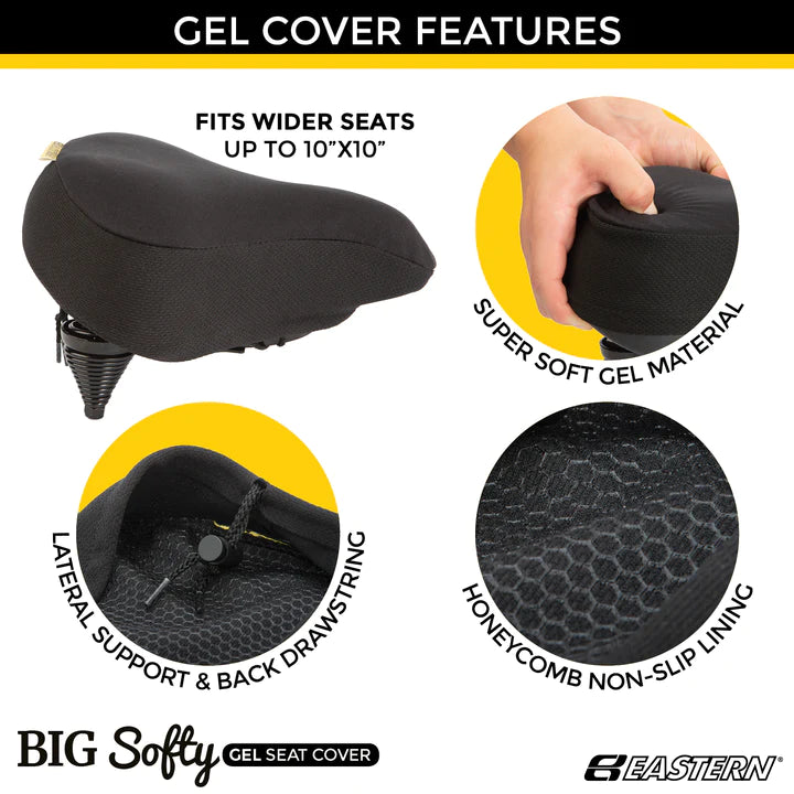 Eastern Big Softy Gel Seat Cover - Black