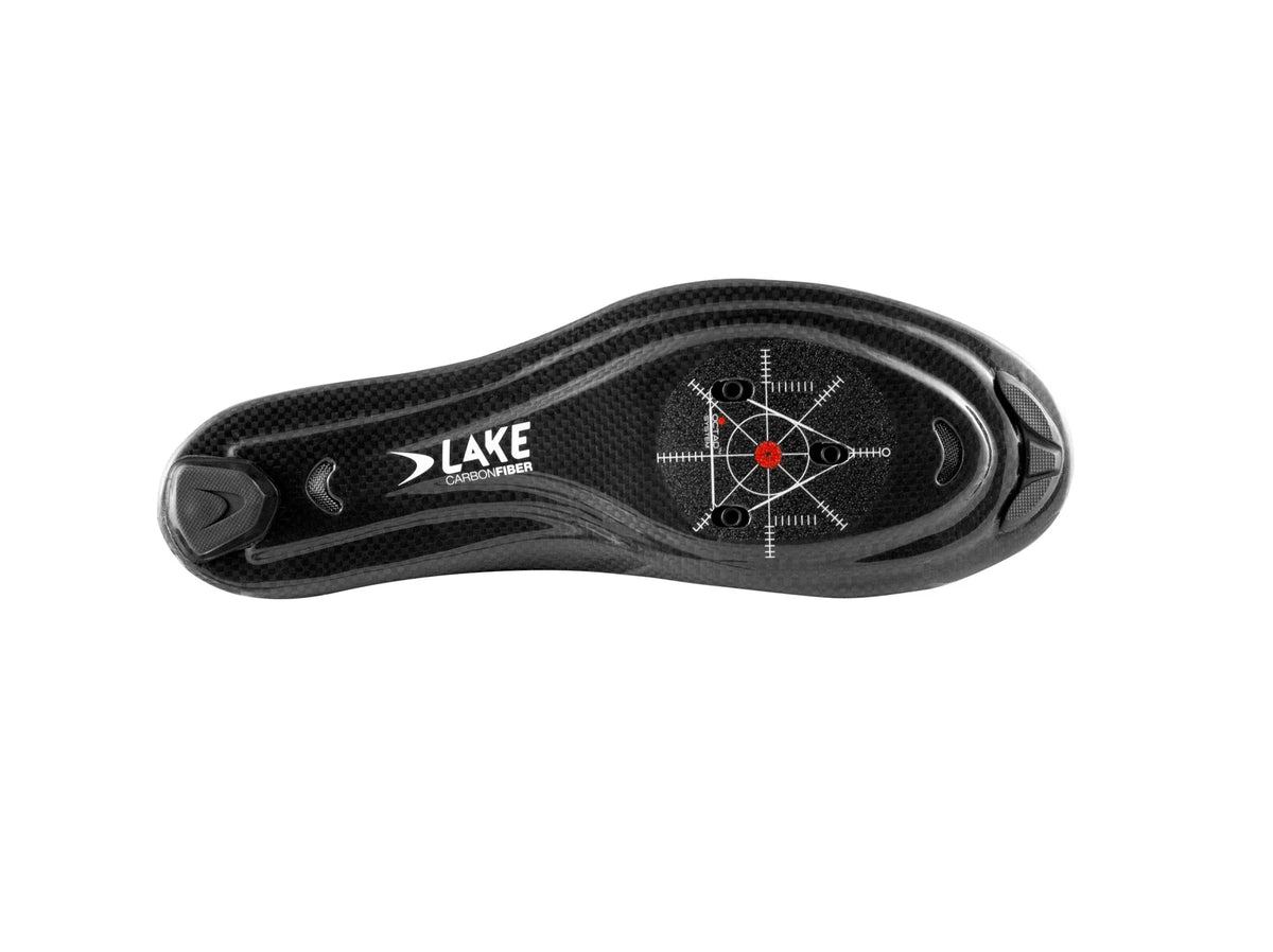 Lake CX219 Road Shoe - Wide - Black-Black