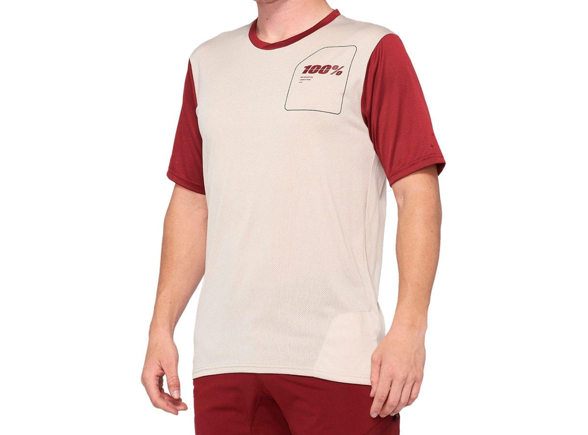 100% Ridecamp Short Sleeve MTB Jersey - Stone-Brick - 2020 Stone - Brick Small