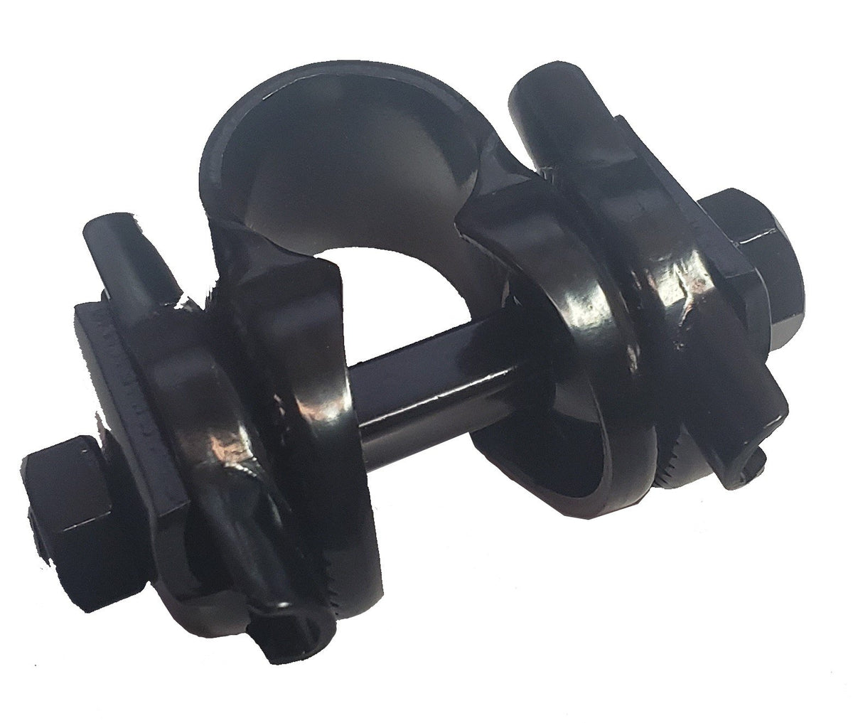 CBO Seat Clamp Hardware - Black Black Single - Fits Standard Rail
