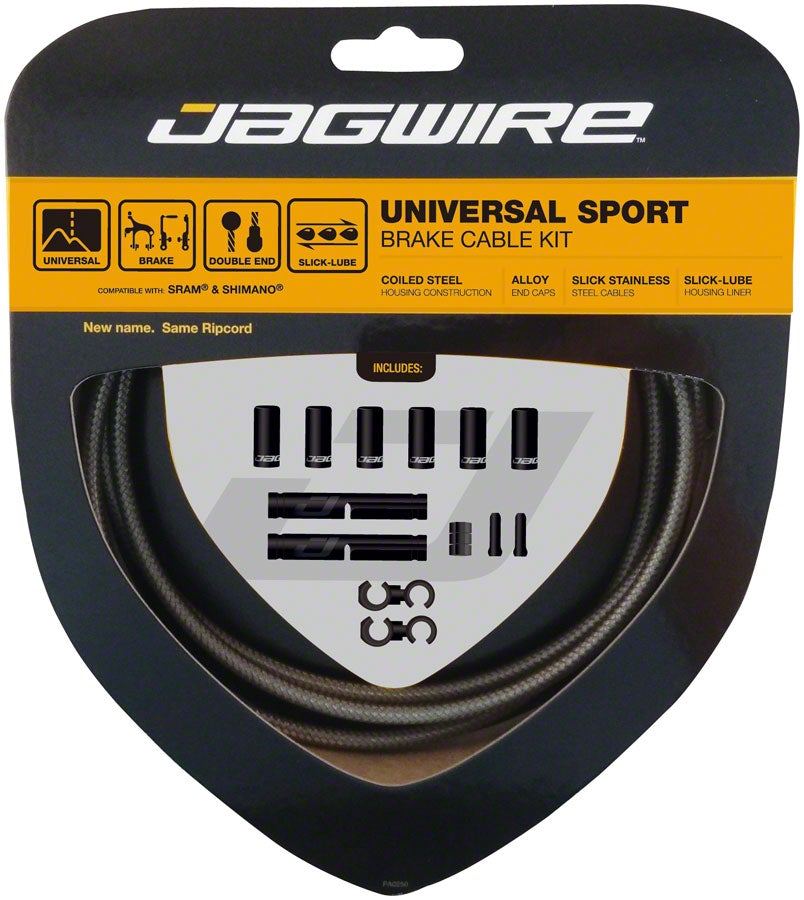 Jagwire Universal Sport Brake Cable Kit - Carbon Silver Carbon Silver