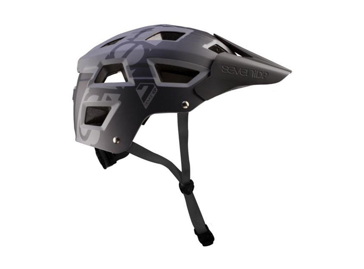 7 iDP M5 MTB AM Helmet - Black-Gray - 2018 Black - Gray Large/X-Large