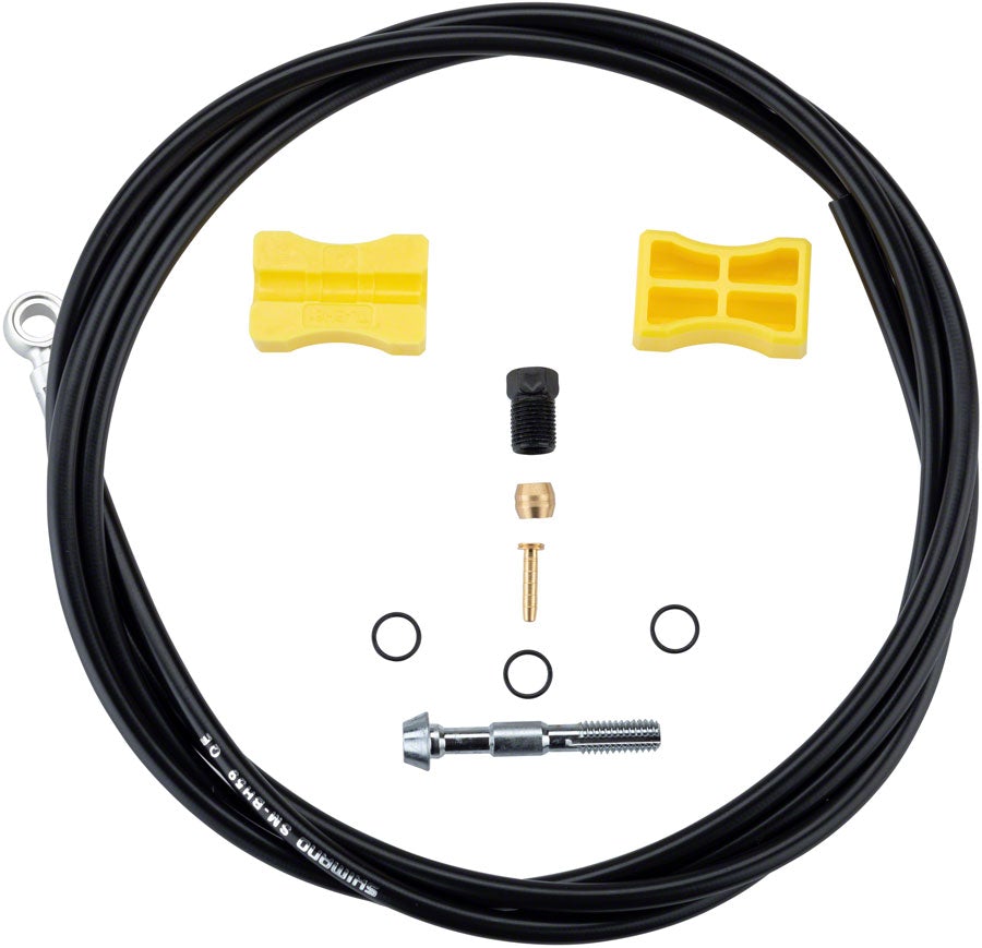 Shimano SM-BH59-SB Low Pressure Disc Brake Hose Kit Black 1700mm Standard Silver Banjo Caliper Connector