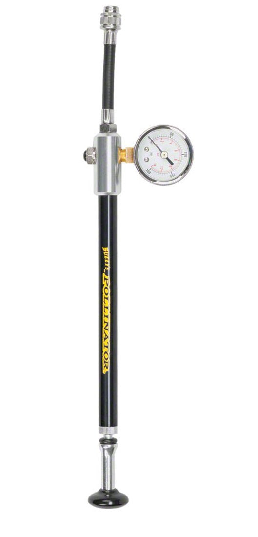 Buzzy's Pollinator 200psi Gauge Shock Pump - Black Black Schrader