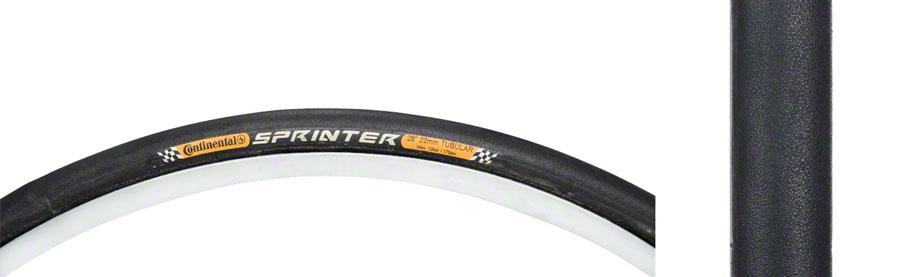Continental Sprinter 700c Folding Tubular Tire Black 22c Black Chili - Safety System Breaker