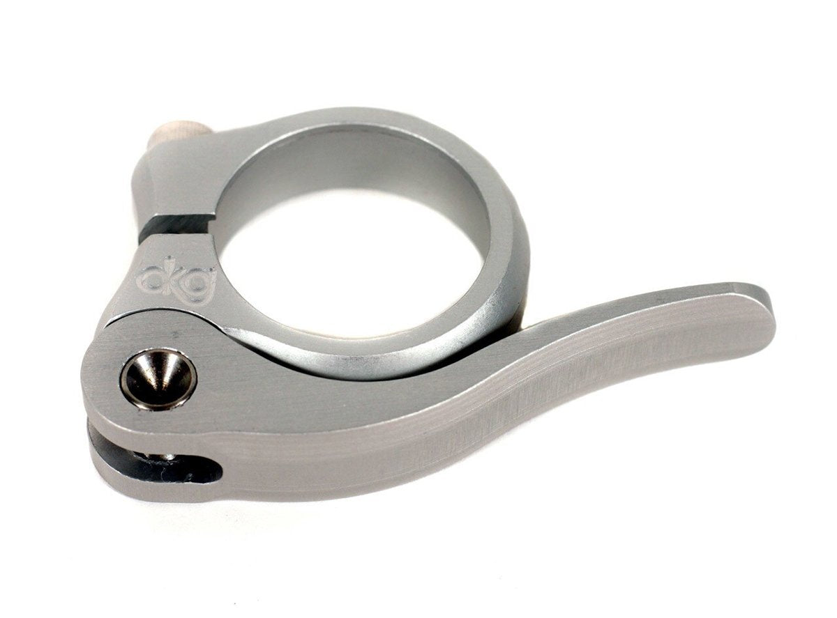 DKG Quick Release Seatpost Clamp - Silver Silver 1.5/8"