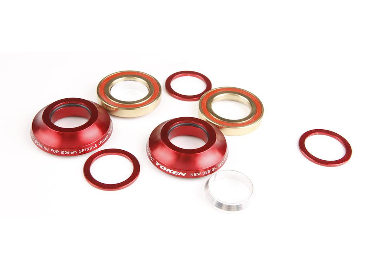 Enduro BB30 Ceramic Hybrid Road Adaptor Red Shimano