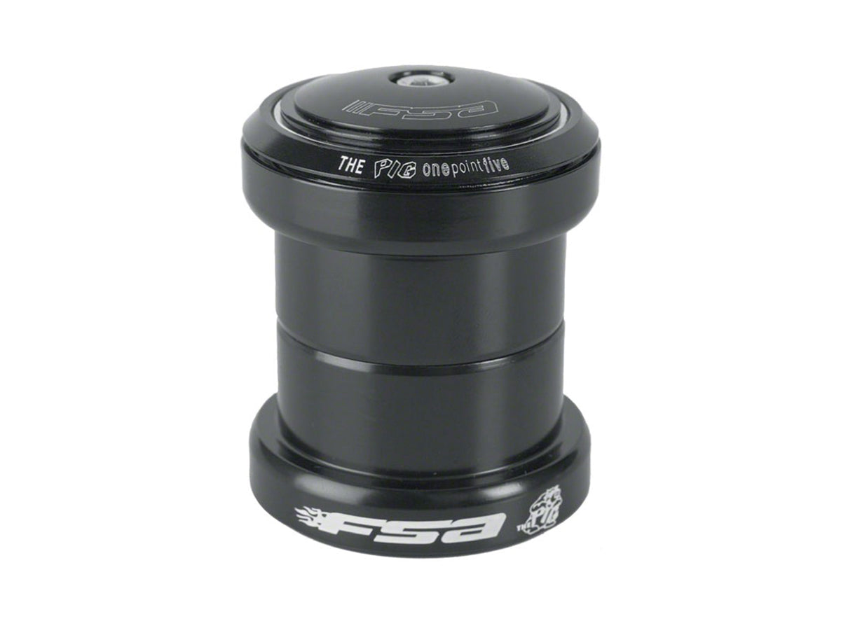 FSA Big Fat Pig Threadless Headset - 49/49 - 1.5" - Black Black