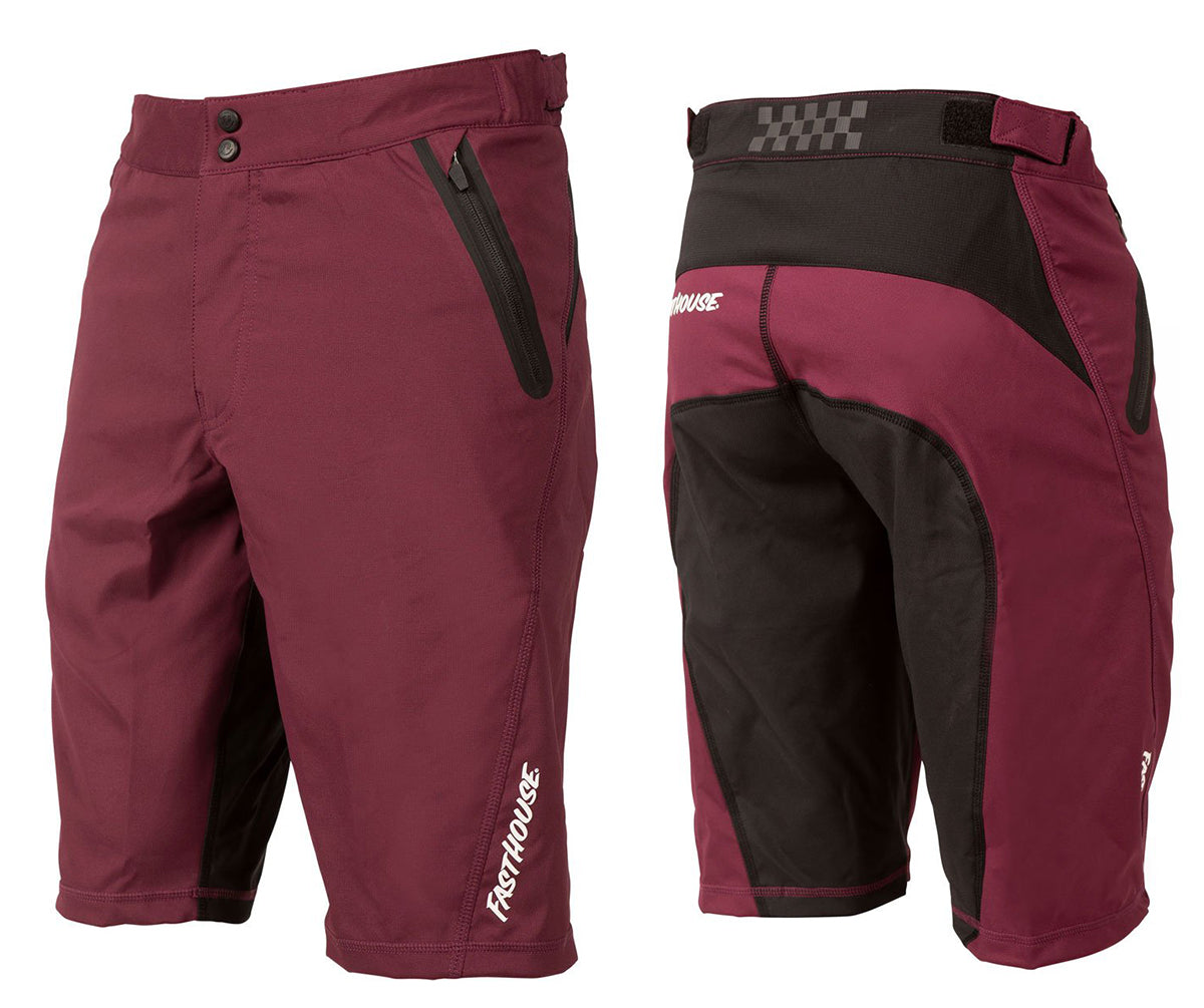 Fasthouse Crossline 2.0 Short - Youth - Maroon Maroon 22