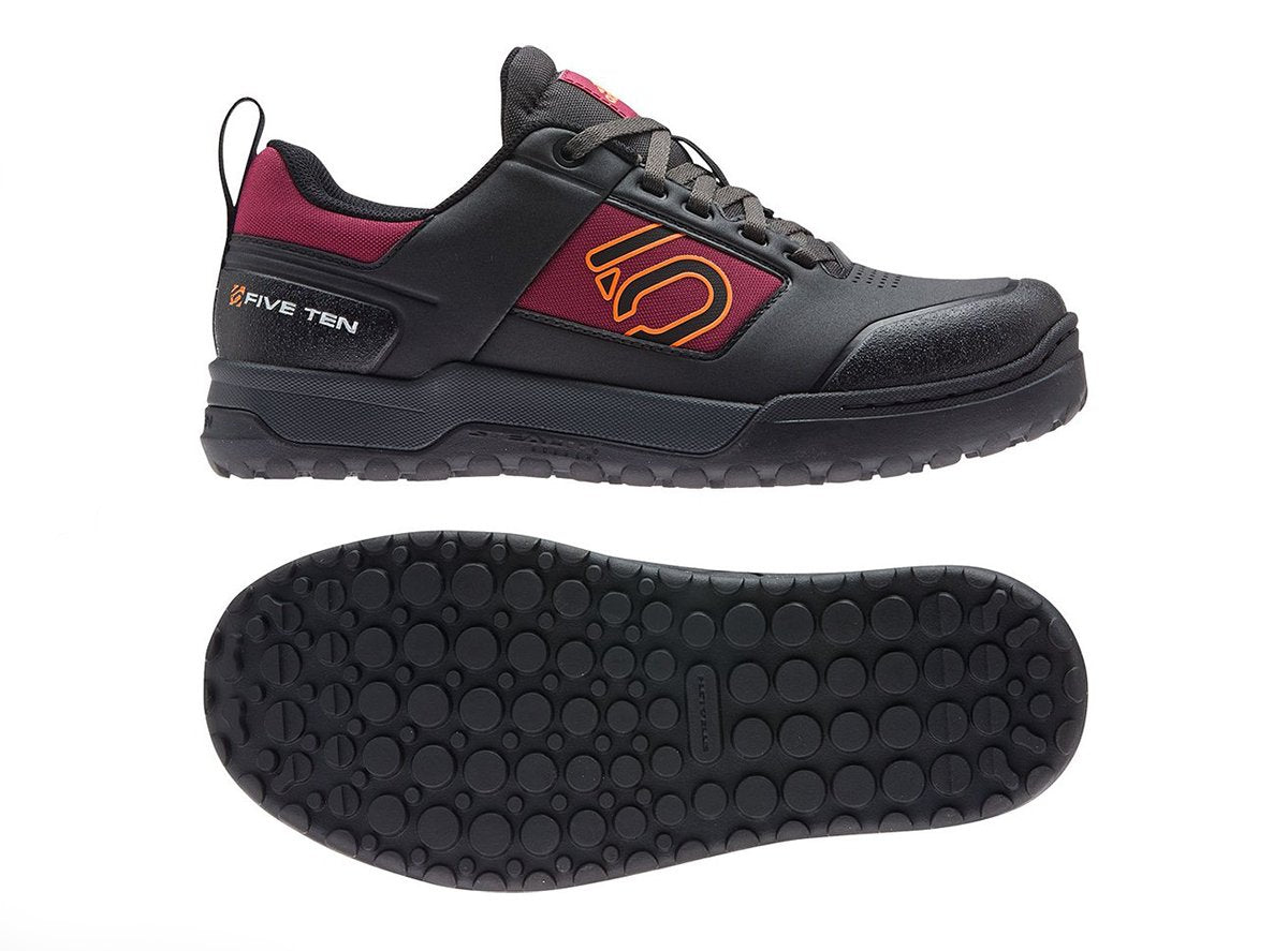 Five Ten Impact Pro Flat Pedal Shoe - Womens - Core Black-Signal Orange-Power Berry - 2021 Core Black - Signal Orange - Power Berry US 8