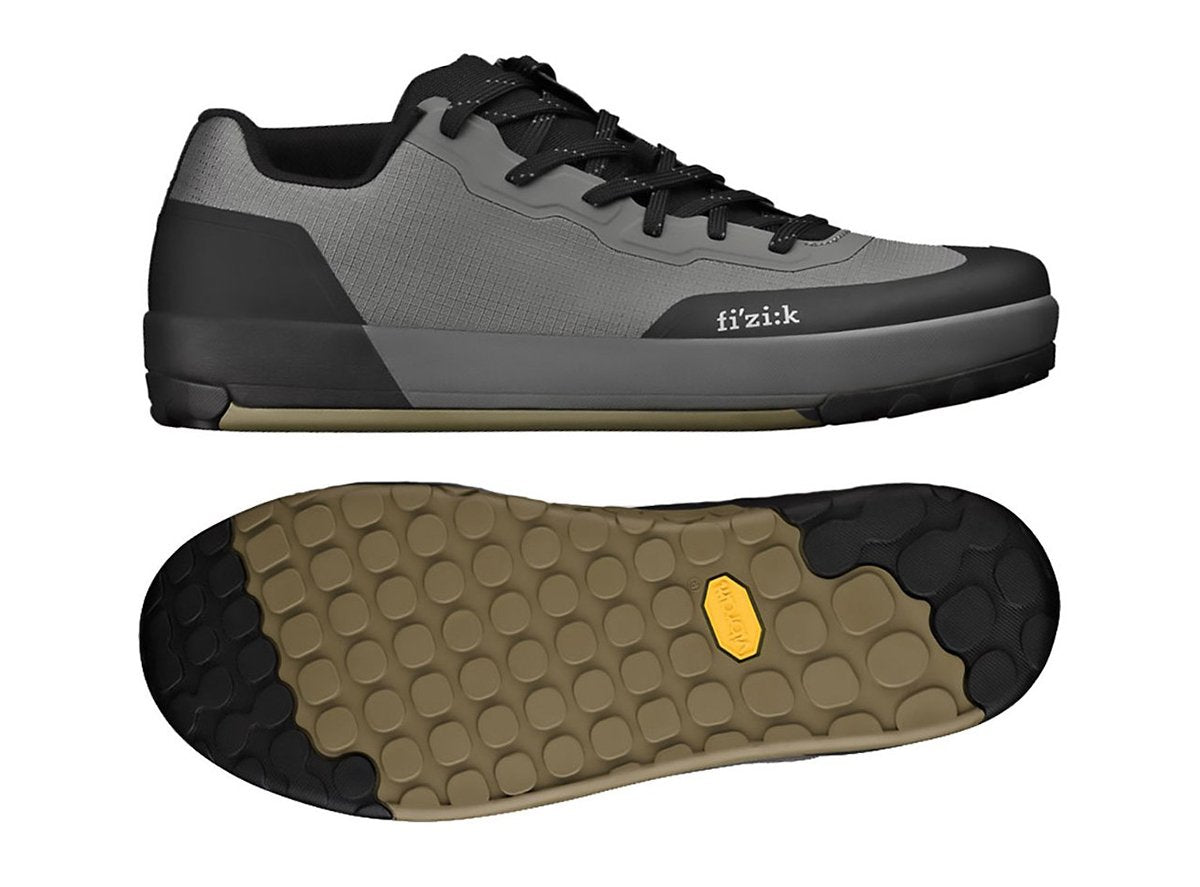 Fizik Gravita Versor Flat Pedal MTB Shoe - Gray-Mud Gray - Mud EU 43