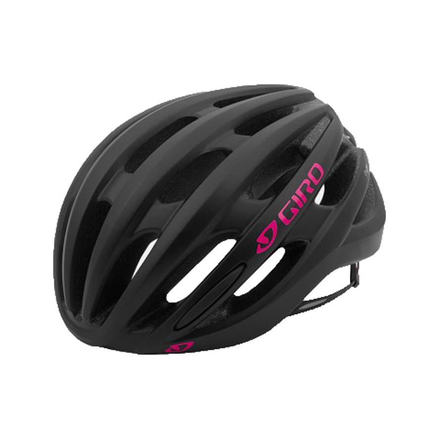 Giro Saga Road Helmet - Womens - Matt Black-Bright Pink Matt Black - Bright Pink Small