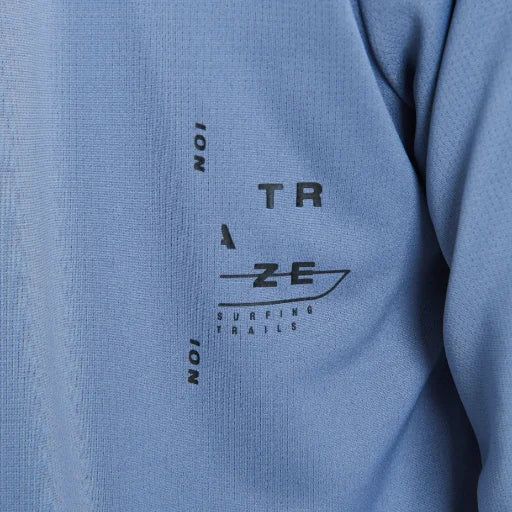ION Traze Long Sleeve MTB Jersey - Storm Blue - 2022