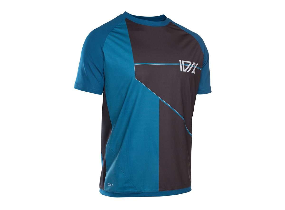 ION Traze AMP CBlock Short Sleeve MTB Jersey - Ocean Blue - 2019 Ocean Blue Small