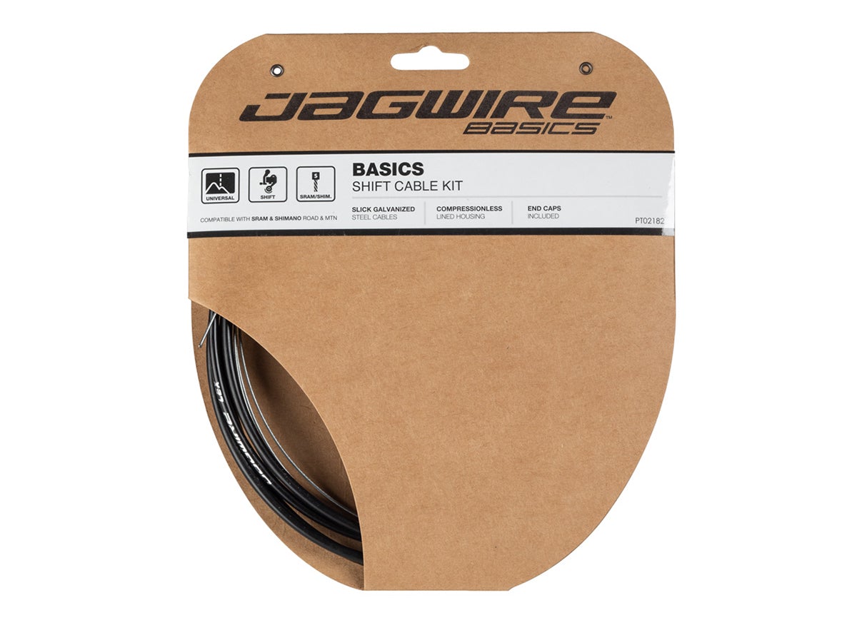 Jagwire Basics Shift DIY Cable Kit - Black Black SRAM/Shimano