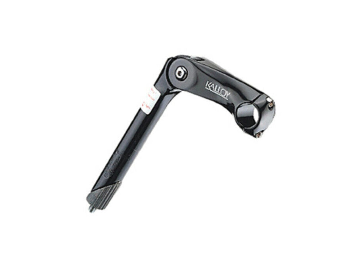 Kalloy AL-809 Adjustable Quill 25.4 Road Stem - Black Black 110mm