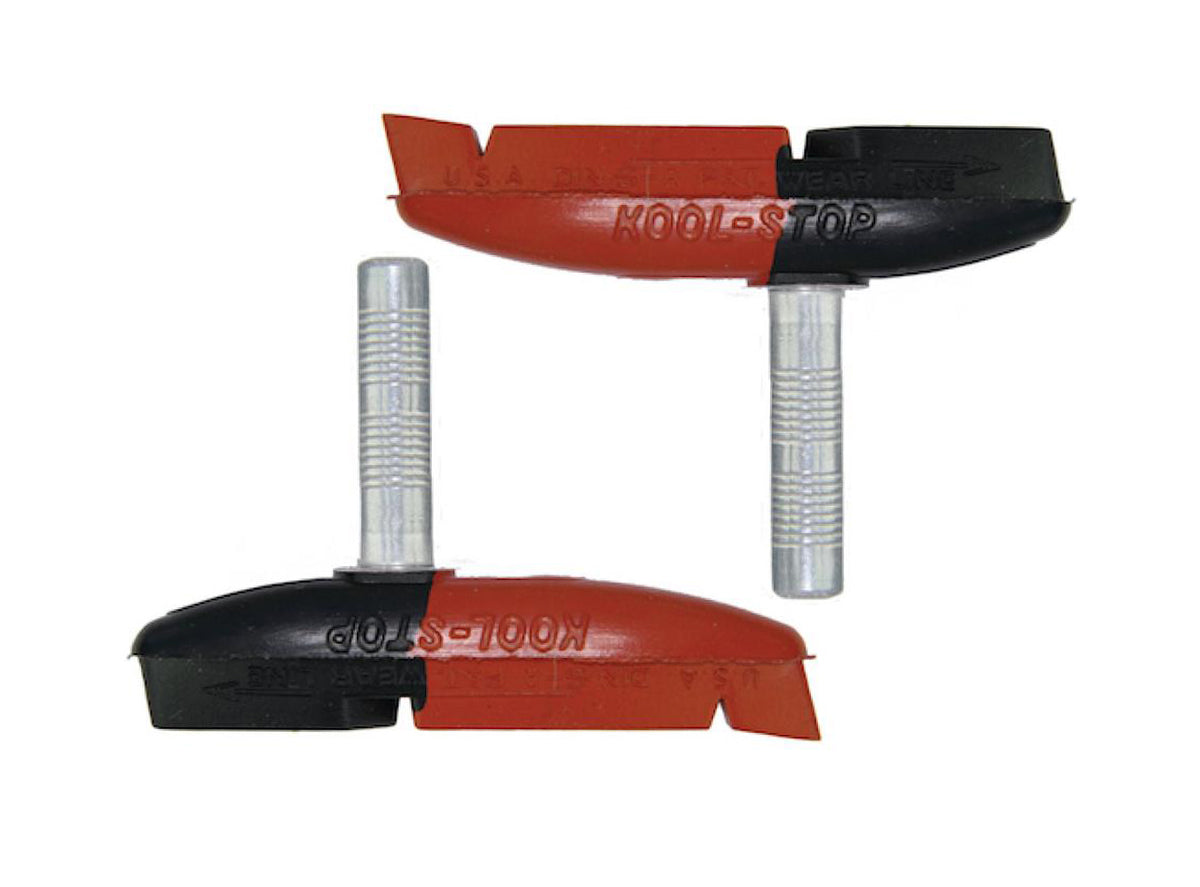 Kool Stop Eagle Claw II MTB V-Brake Pads - Smooth Post - Black-Salmon Black - Salmon Post Type Pads