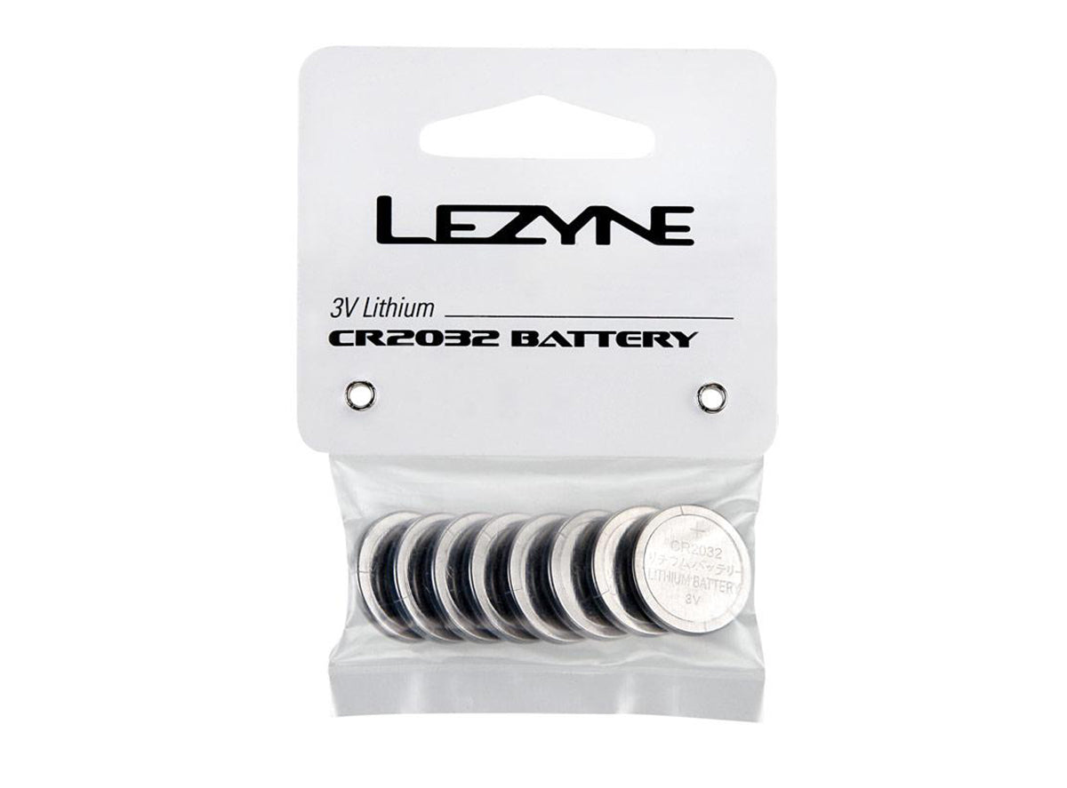 Lezyne CR2032 Battery - 8 Pack Silver