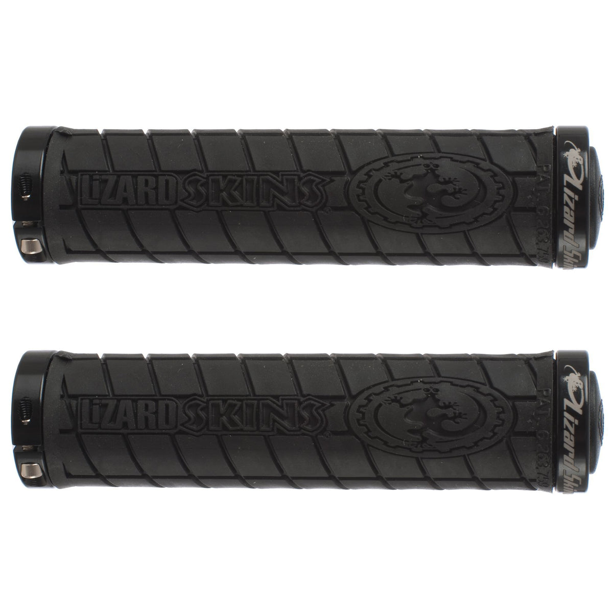 Lizard Skins Logo Lock-On Bonus Pack Grips - Black Black