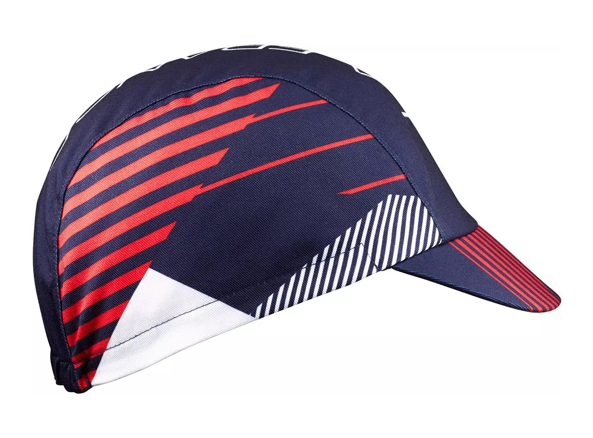 Mavic Allure Ltd Road Cap - Blue-Fiery Red Blue - Fiery Red One Size