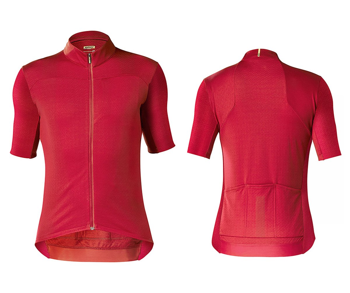 Mavic Essential Merino Short Sleeve Road Jersey - Red Red Small